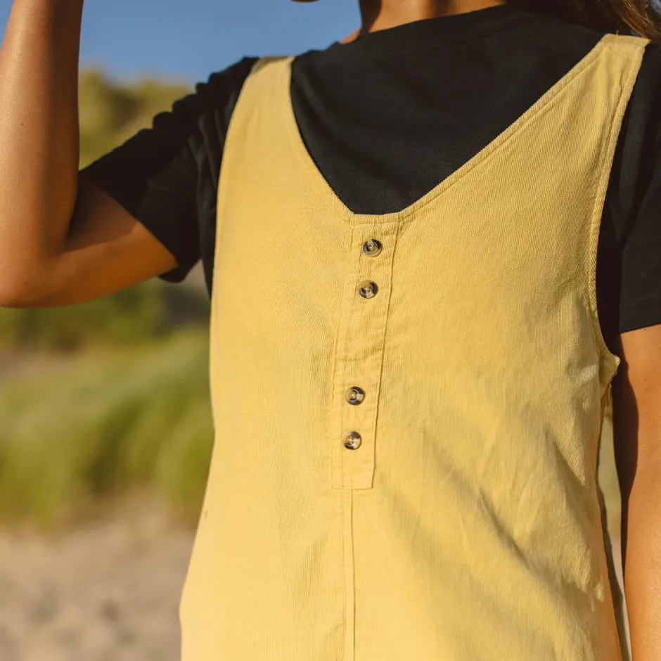 Shorts|Jumpsuits & Playsuits>Passenger Fun Days Recycled Cord Playsuit Jojoba