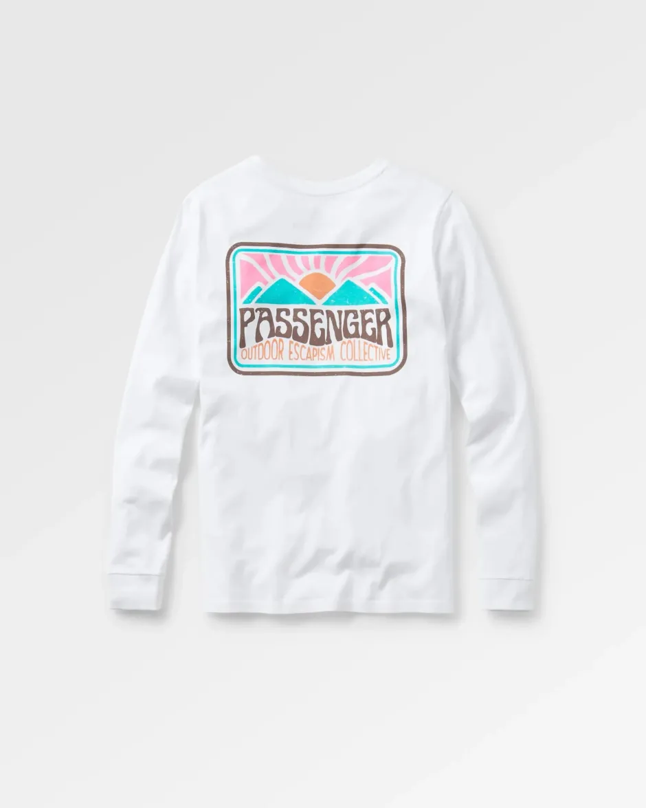 Tops & T-Shirts>Passenger Golden Hour LS T-Shirt White