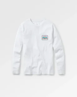 Tops & T-Shirts>Passenger Golden Hour LS T-Shirt White