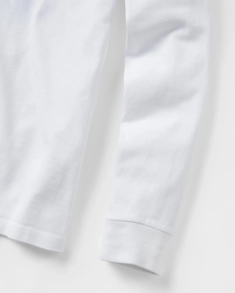 Tops & T-Shirts>Passenger Golden Hour LS T-Shirt White
