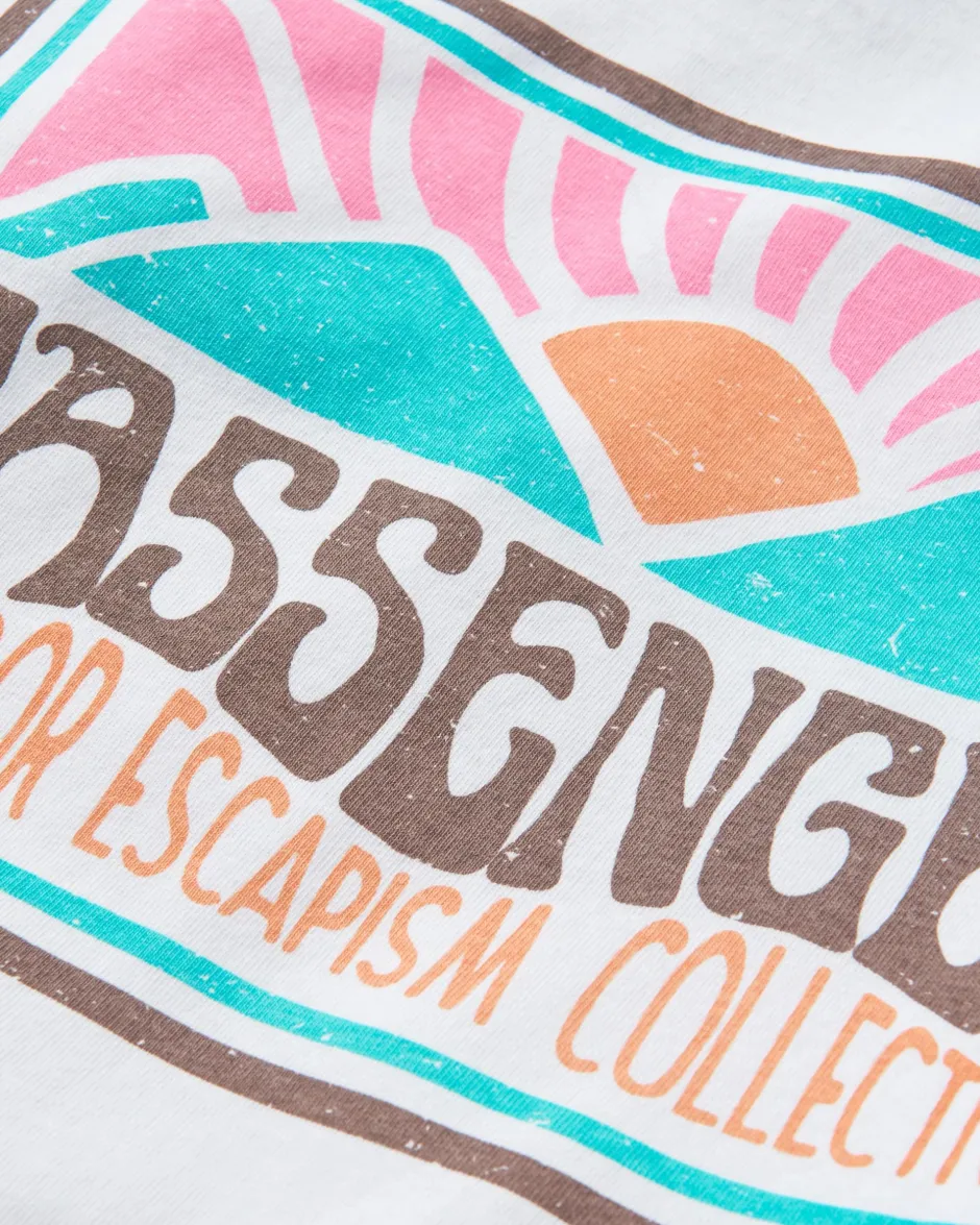 Tops & T-Shirts>Passenger Golden Hour LS T-Shirt White