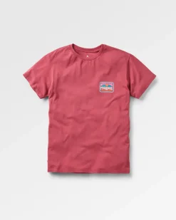 Tops & T-Shirts>Passenger Golden Hour Recycled Cotton Oversized T-Shirt Earth Red