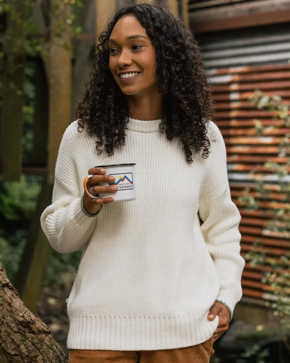 Knitwear|Women's Outlet>Passenger Gondwana Classic Knitted Jumper Off White