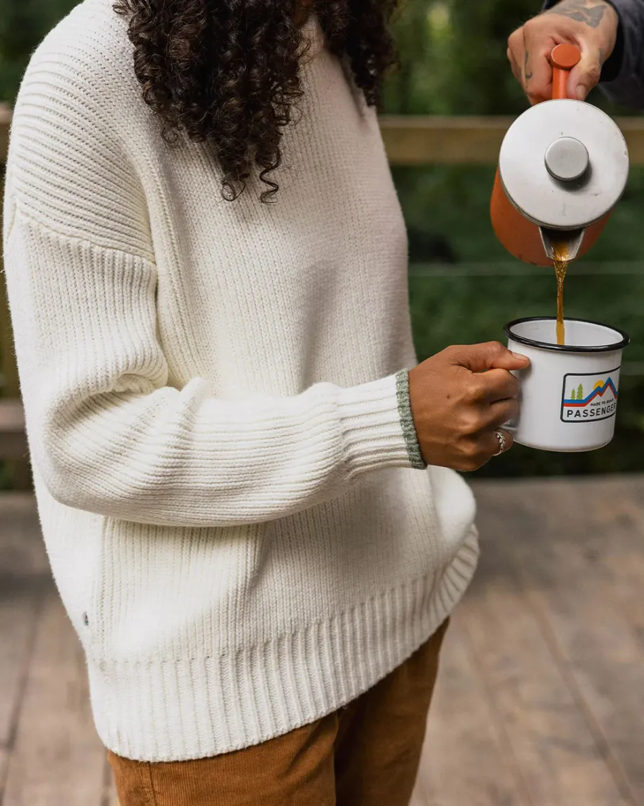 Knitwear|Women's Outlet>Passenger Gondwana Classic Knitted Jumper Off White