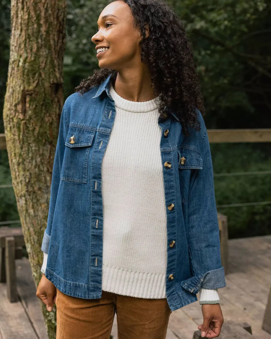 Knitwear|Women's Outlet>Passenger Gondwana Classic Knitted Jumper Off White