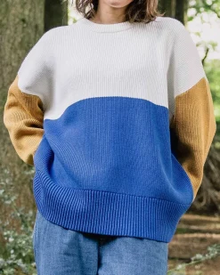 Women's Outlet|Women's>Passenger Gondwana Organic Oversized Knitted Jumper True Blue