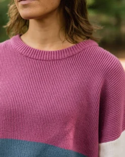 Knitwear|Women's Outlet>Passenger Gondwana Organic Oversized Knitted Jumper Washed Blue