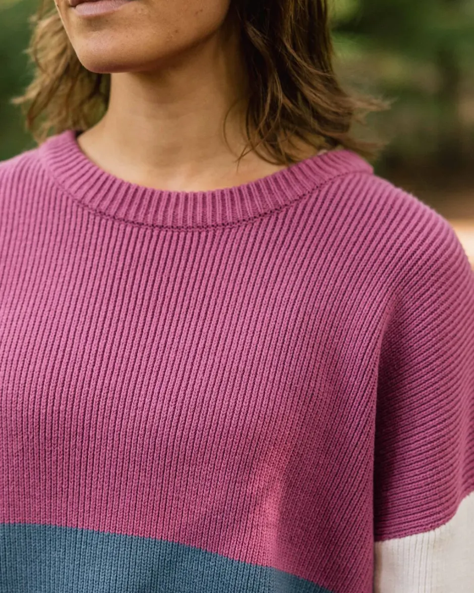 Knitwear|Women's Outlet>Passenger Gondwana Organic Oversized Knitted Jumper Washed Blue
