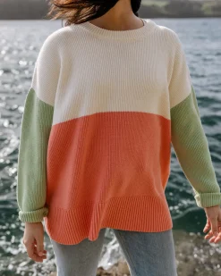 Knitwear|Winter Road Trip Essentials>Passenger Gondwana Organic Oversized Knitted Jumper Shell Pink