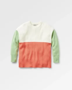 Knitwear|Winter Road Trip Essentials>Passenger Gondwana Organic Oversized Knitted Jumper Shell Pink