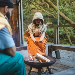 Accessories|Blankets>Passenger Good Times Recycled Sleep Sack Chinchilla Brown/ Sunrise Orange