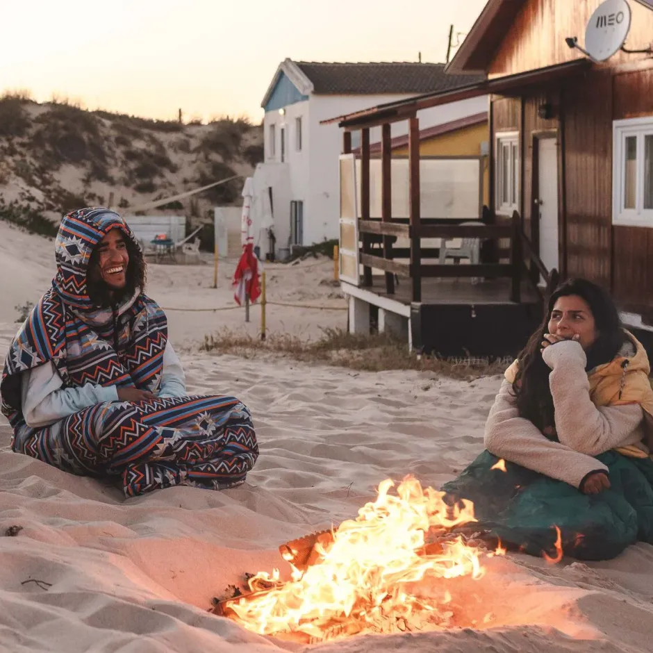 Accessories|Blankets>Passenger Good Times Recycled Sleep Sack Ochre Yellow/ Storm Green