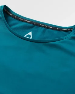 Tops & T-Shirts|Activewear>Passenger Hatha Recycled Active Top Blue Steel