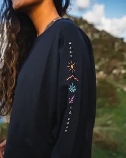 Tops & T-Shirts|Activewear>Passenger Hatha Recycled Active Top Black