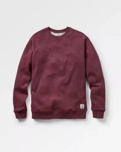 Hoodies & Sweatshirts|Men's Outlet>Passenger Heritage Organic Cotton Sweatshirt Wine Marl