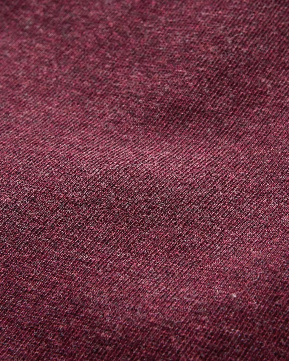 Hoodies & Sweatshirts|Men's Outlet>Passenger Heritage Organic Cotton Sweatshirt Wine Marl