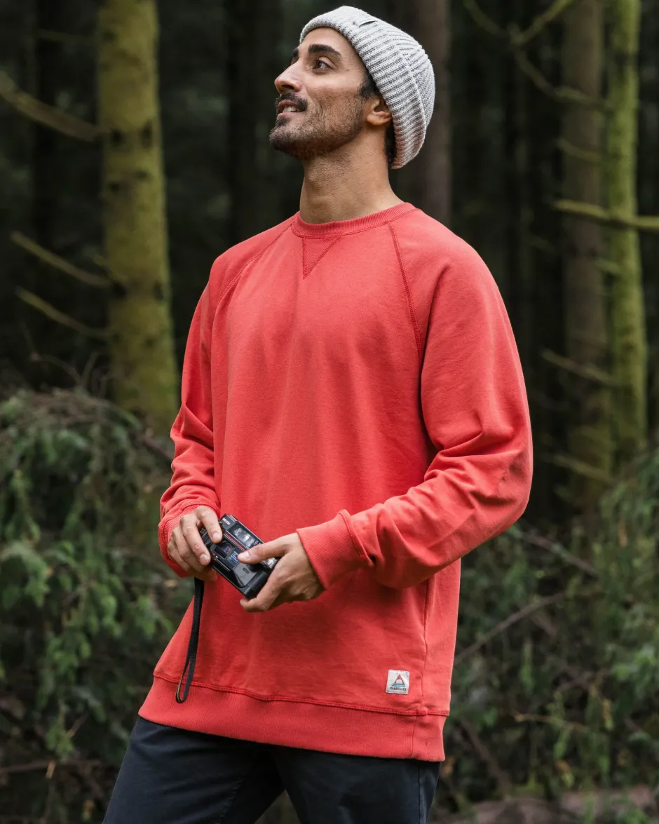Hoodies & Sweatshirts|Best Sellers>Passenger Heritage Recycled Cotton Sweatshirt Cardinal
