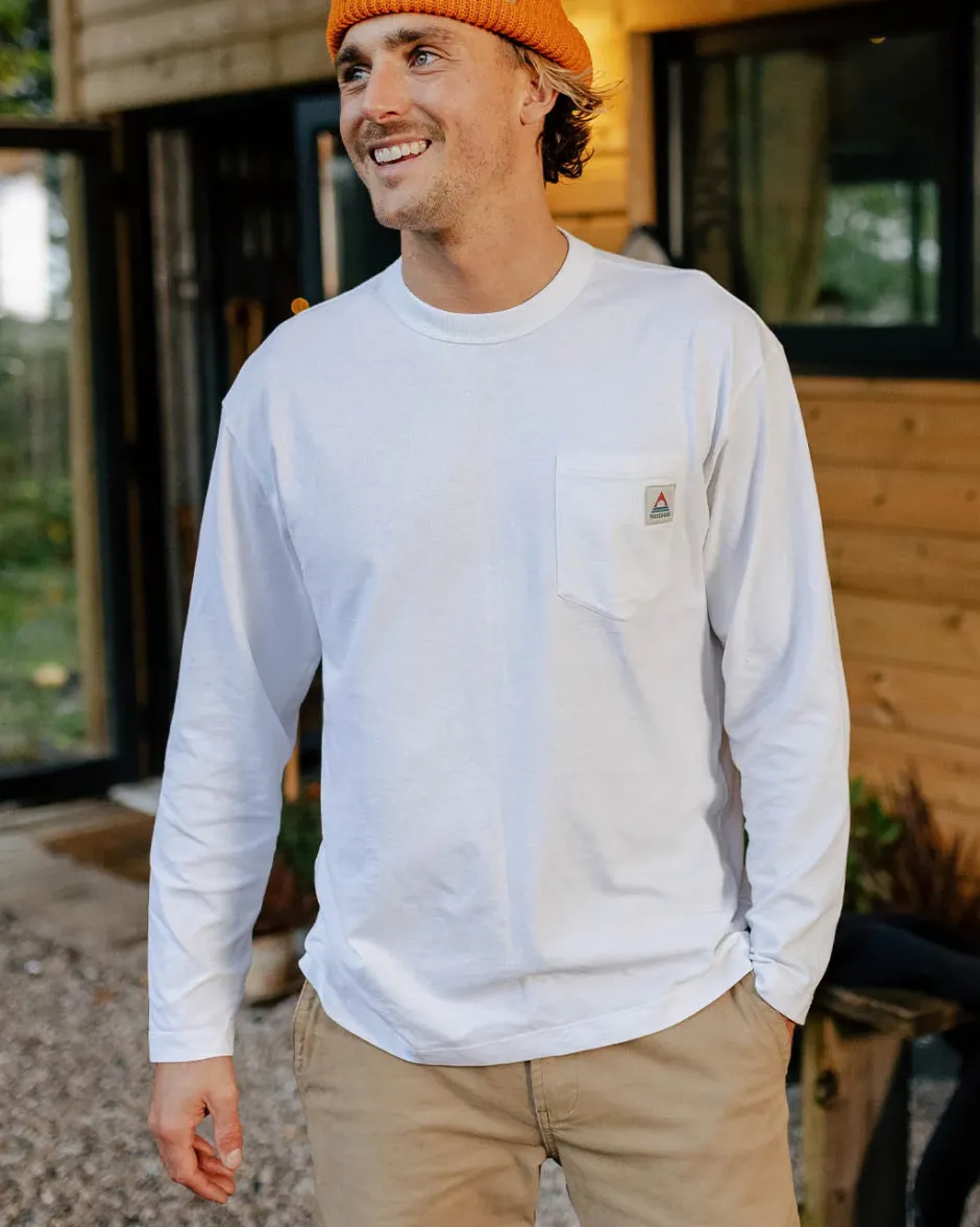 T-Shirts & Tank Tops|Winter Road Trip Essentials>Passenger Heritage Recycled Cotton LS T-Shirt White