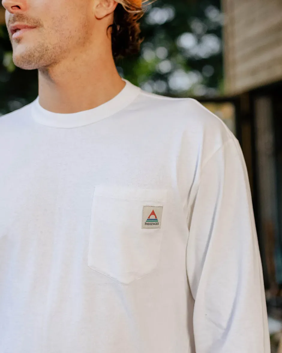 T-Shirts & Tank Tops|Winter Road Trip Essentials>Passenger Heritage Recycled Cotton LS T-Shirt White