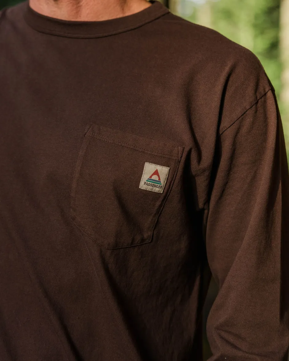 T-Shirts & Tank Tops|Best Sellers>Passenger Heritage Recycled Relaxed Fit LS T-Shirt Java