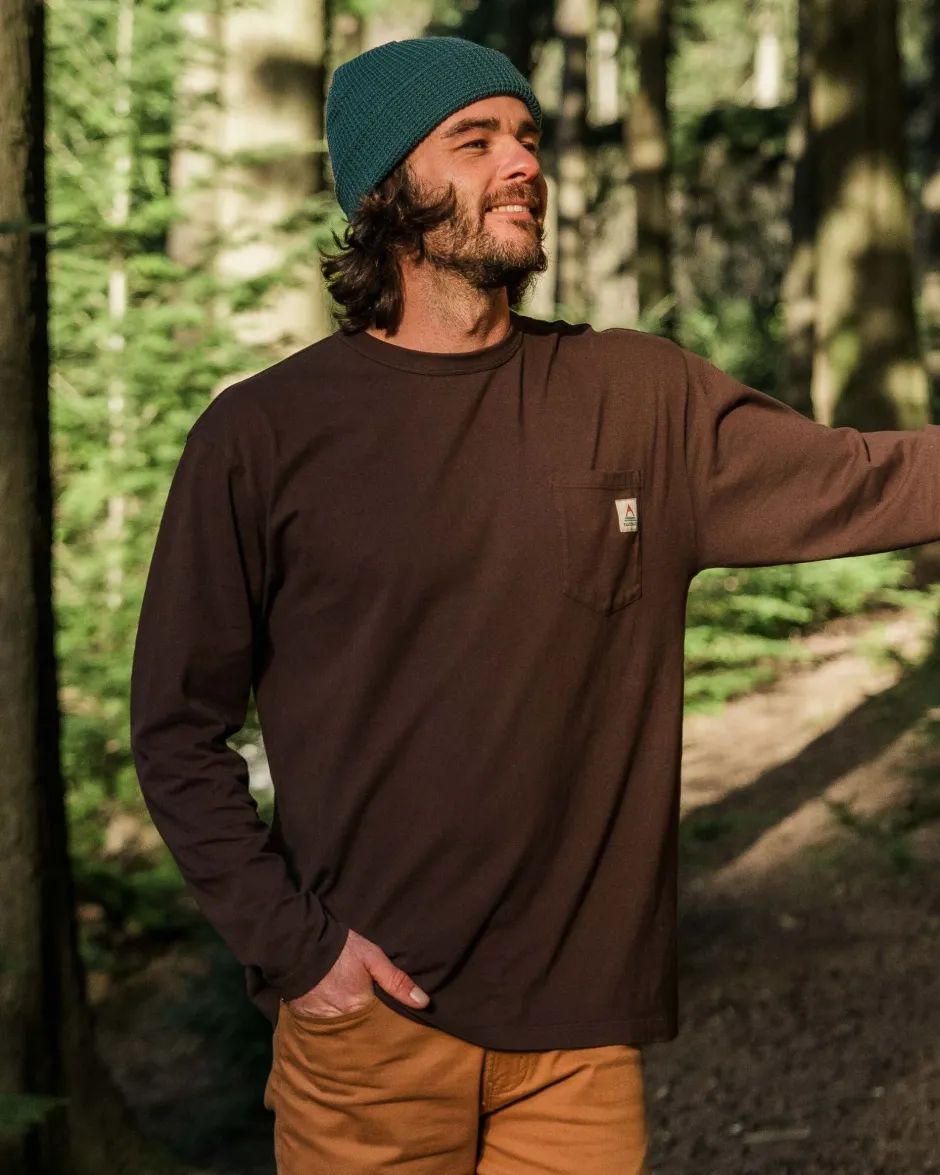 T-Shirts & Tank Tops|Best Sellers>Passenger Heritage Recycled Relaxed Fit LS T-Shirt Java