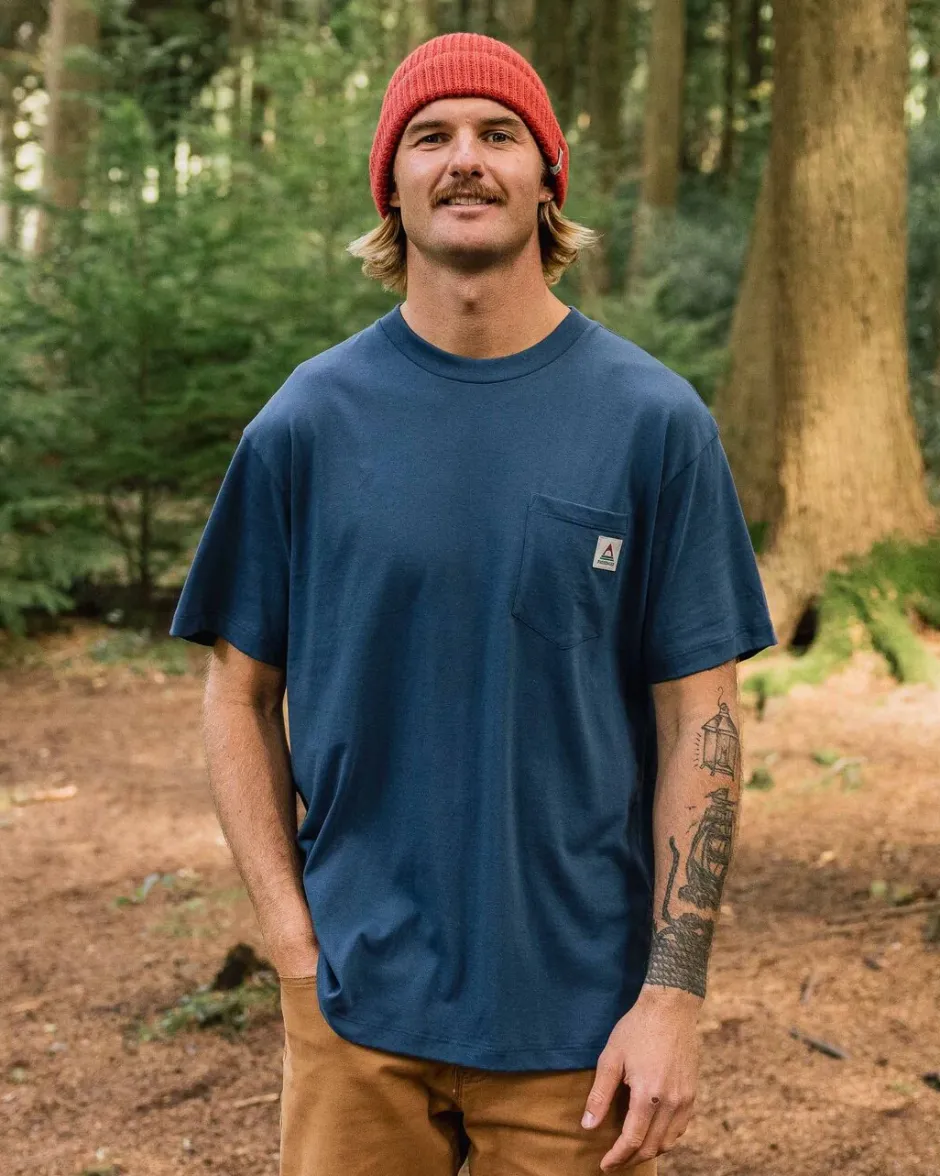 T-Shirts & Tank Tops|Best Sellers>Passenger Heritage Recycled Relaxed Fit T-Shirt Dark Denim