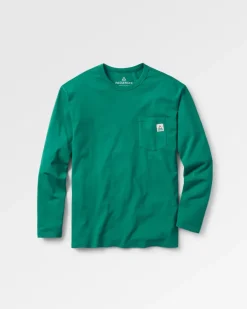 T-Shirts & Tank Tops|Best Sellers>Passenger Heritage Recycled Relaxed Fit LS T-Shirt Forest Green