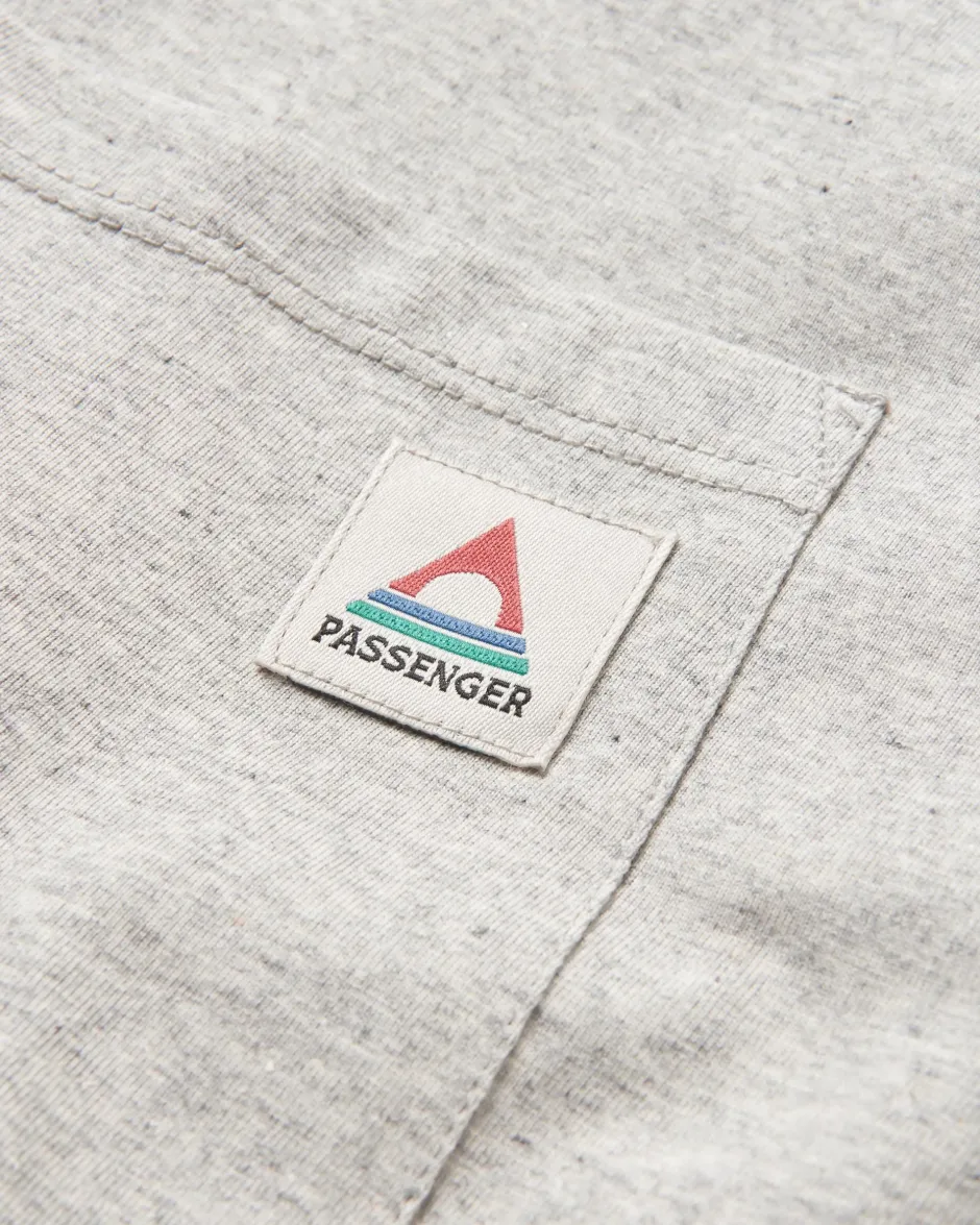 T-Shirts & Tank Tops|Best Sellers>Passenger Heritage Recycled Relaxed Fit LS T-Shirt Grey Marl