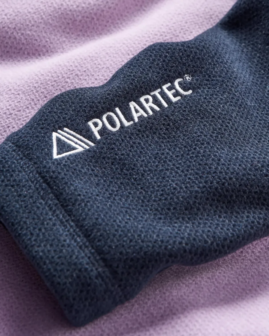 Fleece|Fleece>Floris van Bommel Highland Recycled Polartec® Fleece Lilac/ Deep Navy