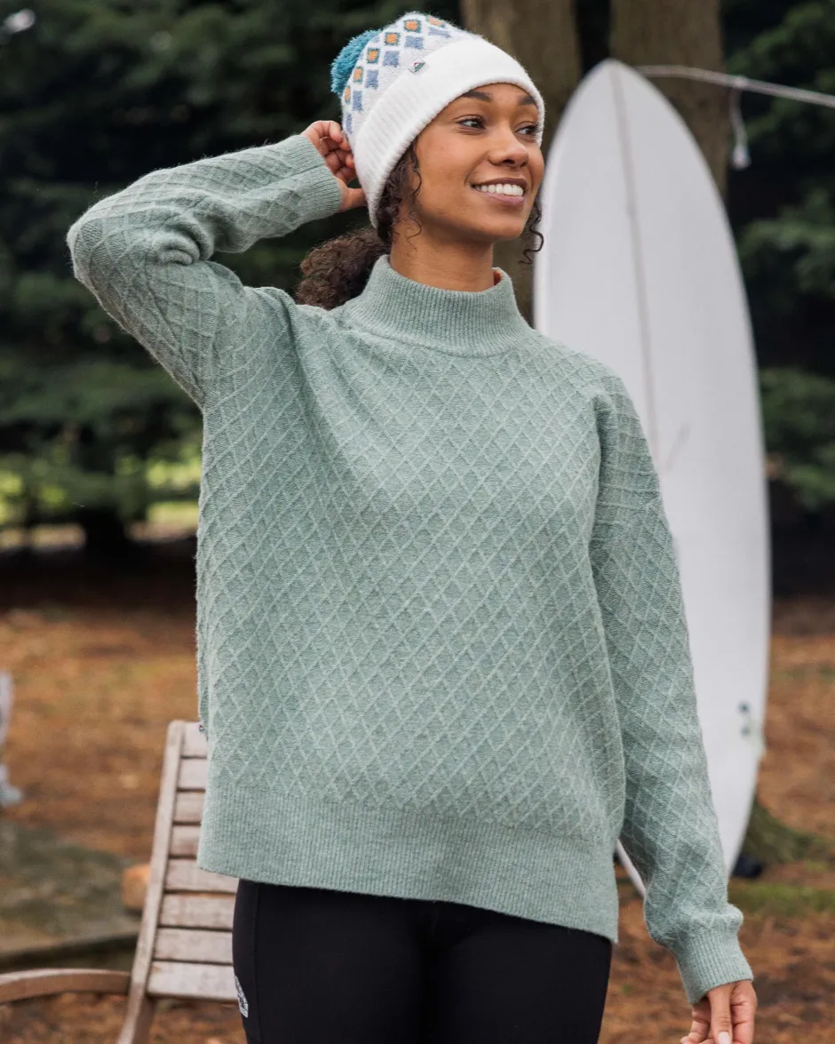 Knitwear|Women's Outlet>Passenger Hinterland Recycled Knitted Jumper Pistachio