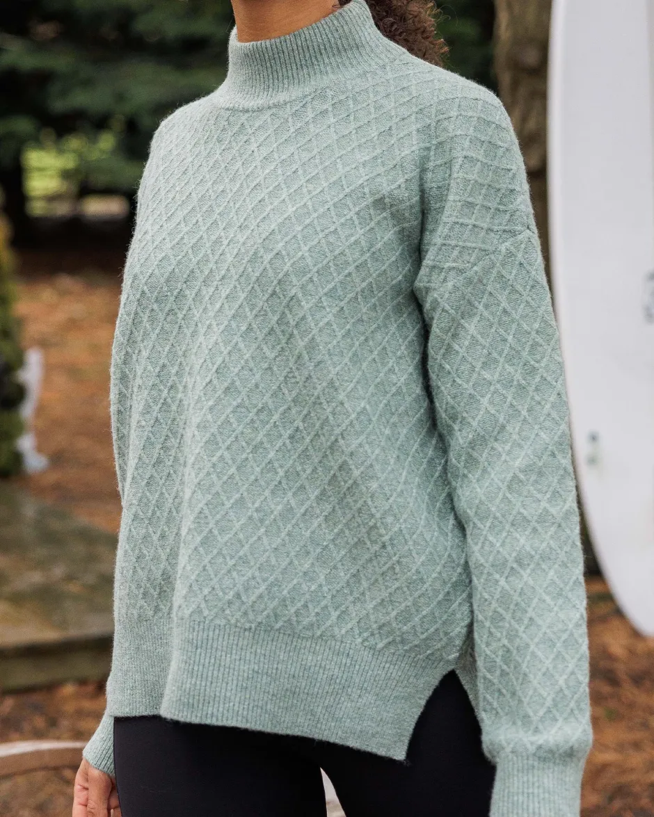 Knitwear|Women's Outlet>Passenger Hinterland Recycled Knitted Jumper Pistachio