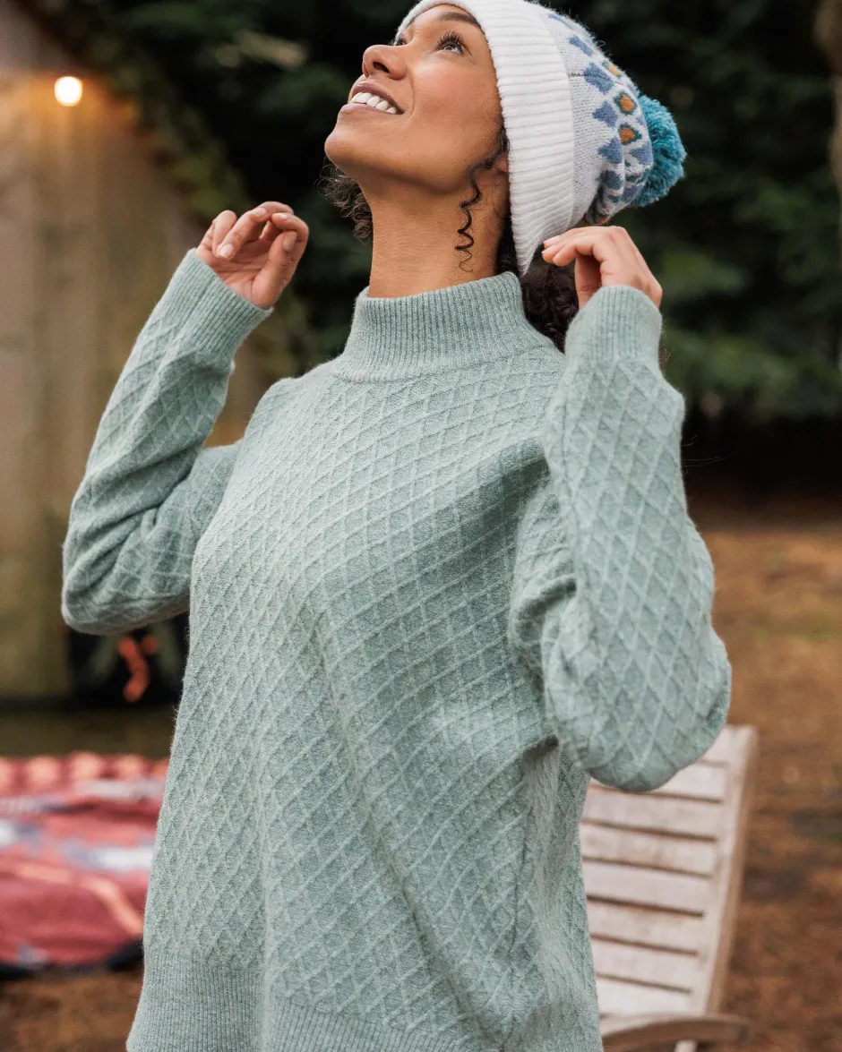 Knitwear|Women's Outlet>Passenger Hinterland Recycled Knitted Jumper Pistachio
