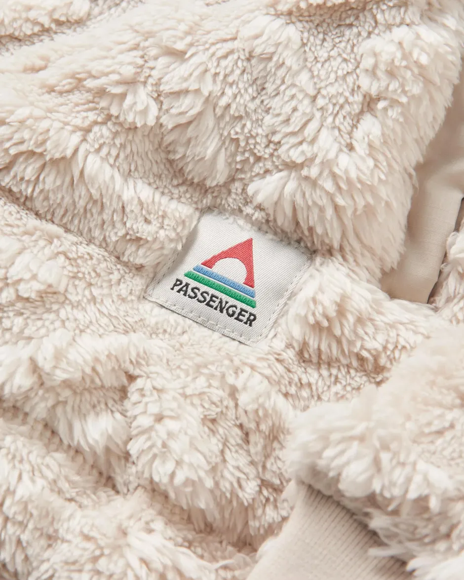 Women's Outlet|Women's>Passenger Holistic Sherpa Hooded Fleece Vintage White