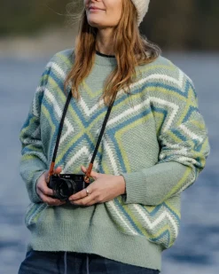 Knitwear|Women's Outlet>Passenger Homestead Oversized Recycled Knitted Jumper Pistachio