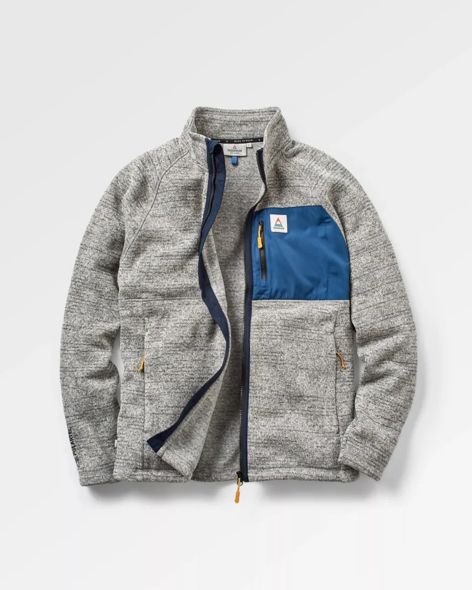Fleece|Fleece>Floris van Bommel Incline Recycled Polartec® Fleece Grey Marl