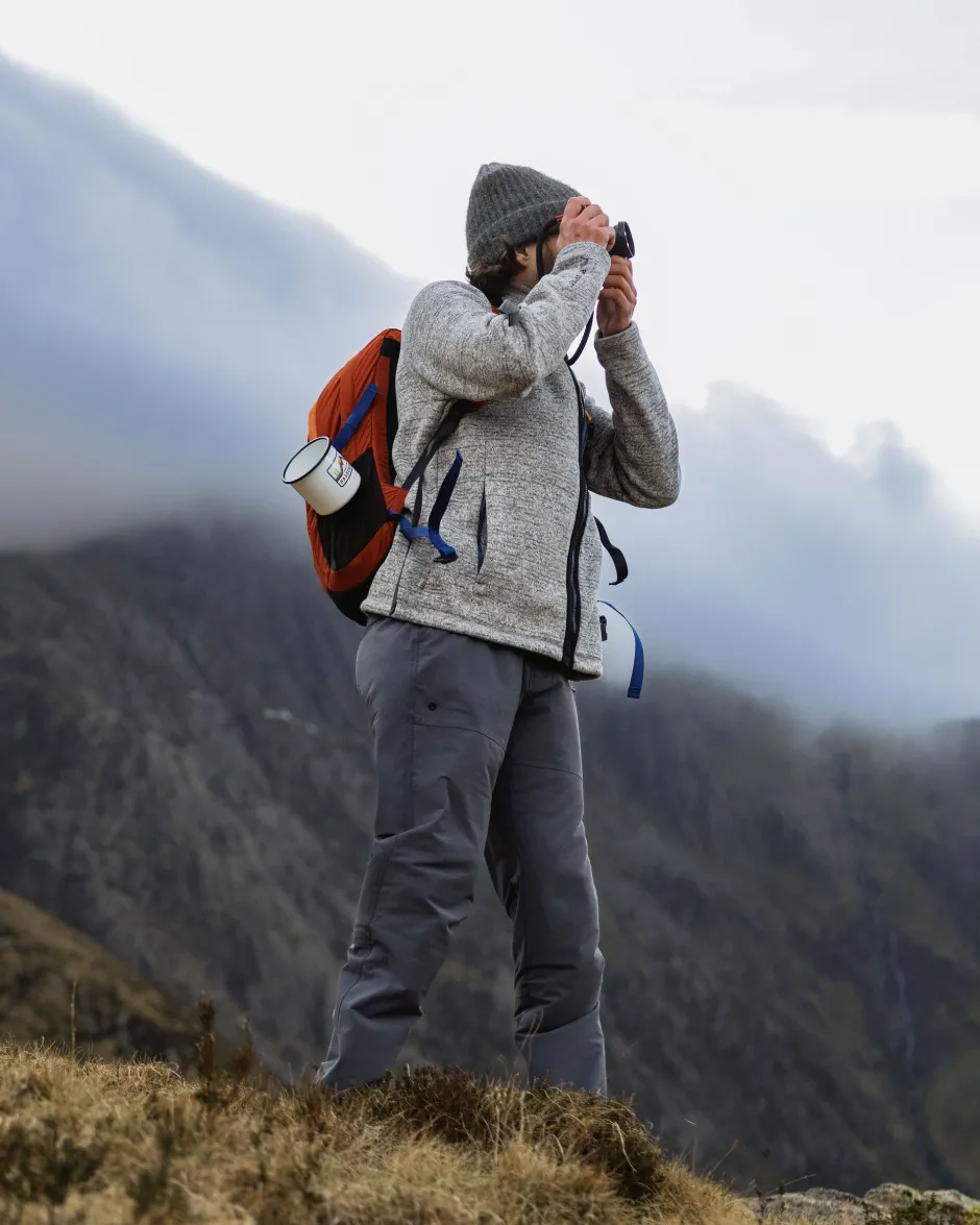 Fleece|Fleece>Floris van Bommel Incline Recycled Polartec® Fleece Grey Marl