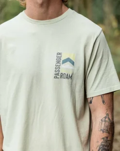 T-Shirts & Tank Tops|Men's Outlet>Floris van Bommel Jibe Recycled Cotton T-Shirt Apple Green