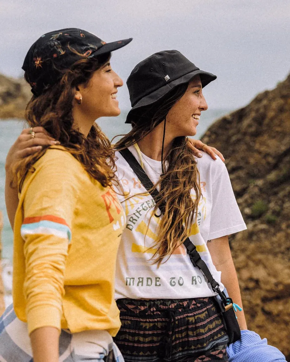Tops & T-Shirts>Passenger La Sarena Recycled Cotton Oversized LS T-Shirt Ochre Yellow