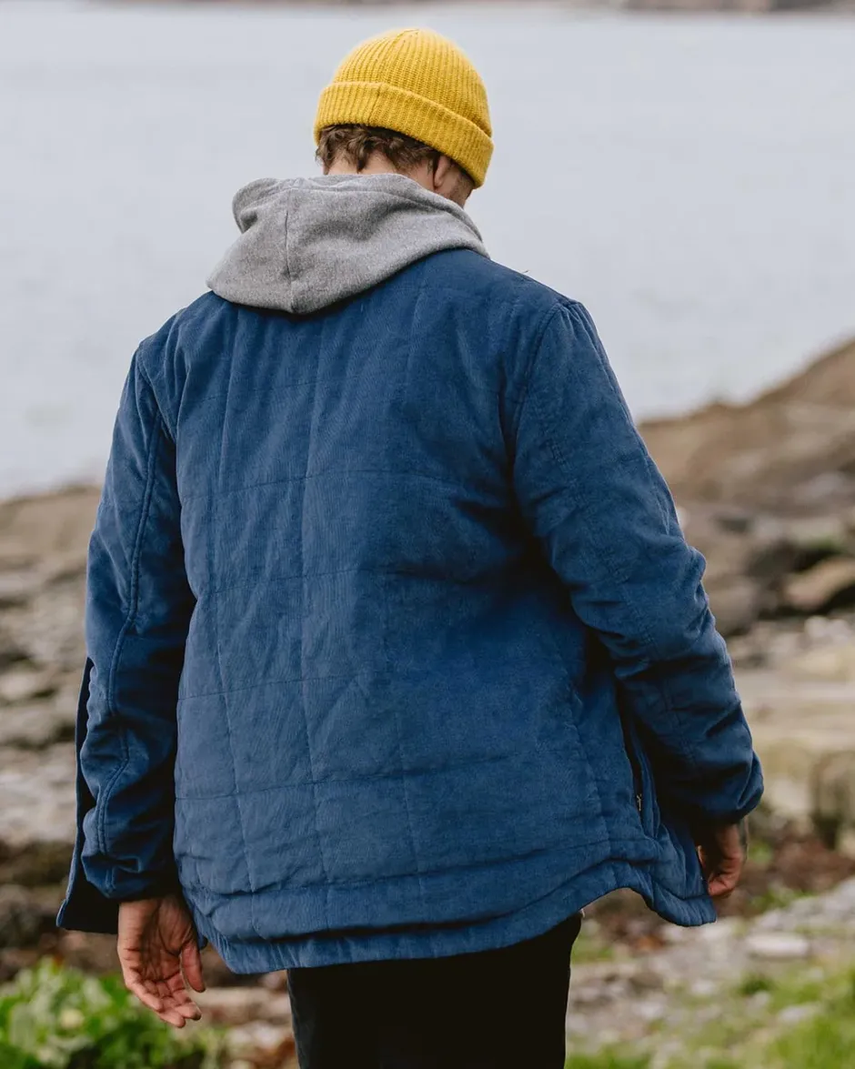 Shirts|Overshirts>Passenger Lachelt Lined Cord Overshirt Dark Denim