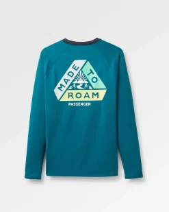 T-Shirts & Tank Tops|Activewear>Passenger Lakeside Recycled Active T-Shirt Tidal Blue