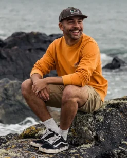 Hoodies & Sweatshirts|Men's Outlet>Passenger Lauca Recycled Cotton Sweatshirt Tangerine