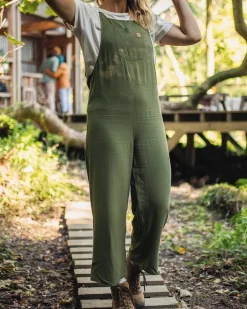 Dungarees & Pants|Women's Outlet>Passenger Lazy Day Dungarees Khaki