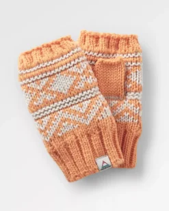 Gloves|Gloves>Passenger Lily Recycled Fleece Lined Fingerless Mittens Apricot