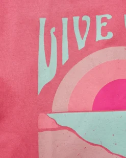 Tops & T-Shirts>Passenger Live Wild Recycled Cotton T-Shirt Soft Rose