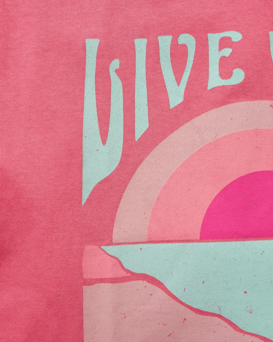 Tops & T-Shirts>Passenger Live Wild Recycled Cotton T-Shirt Soft Rose