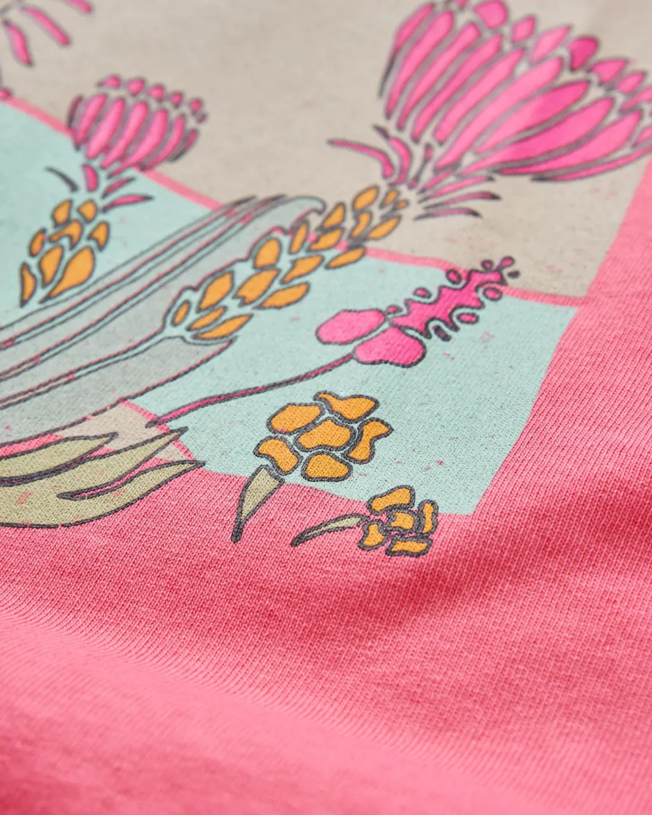 Tops & T-Shirts>Passenger Live Wild Recycled Cotton T-Shirt Soft Rose