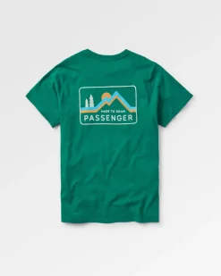T-Shirts & Tank Tops|Best Sellers>Passenger Made To Roam Recycled Cotton T-Shirt Forest Green