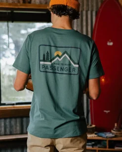 T-Shirts & Tank Tops|Best Sellers>Passenger Made To Roam Recycled Cotton T-Shirt Deep Ocean