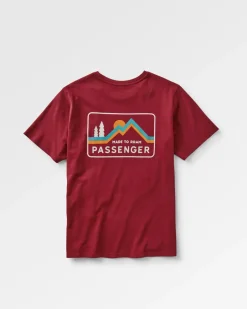 T-Shirts & Tank Tops|Best Sellers>Passenger Made to Roam Recycled Cotton T-Shirt Forest Berry
