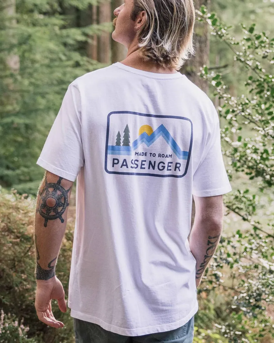 T-Shirts & Tank Tops>Passenger Made to Roam Recycled Cotton T-Shirt White